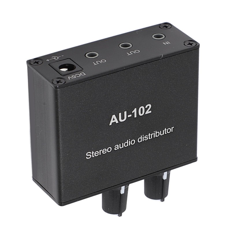 2 Channel Amplifier 1 Input 2 Output Active Stereo Audio