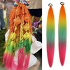 Rainbow Ponytail Extensions with Elastic Tie