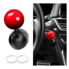 Ohleats Car Rocker Button Cover, Aluminum Alloy Joystick Push to