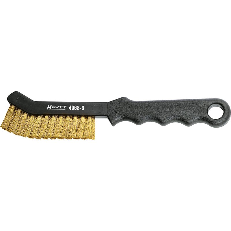 HAZET 4968-3 Wire Brush, Narrow Version, Plastic Handle with Suspension