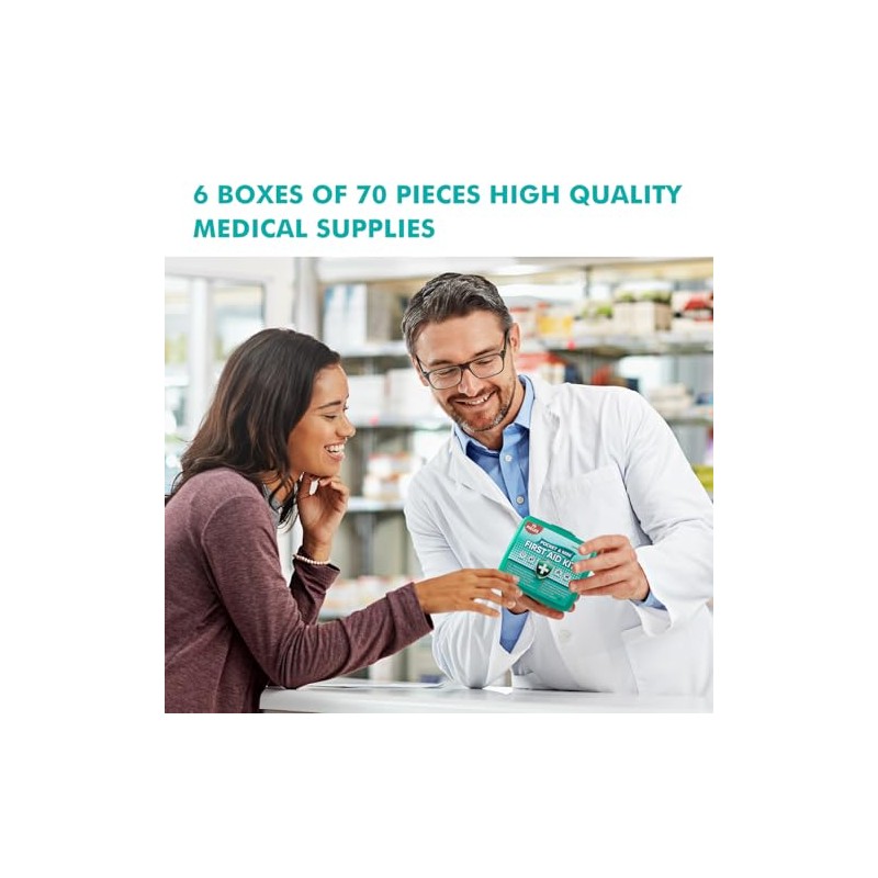 420-Piece First Aid Kit for Home, Travel, and Outdoor Adventures