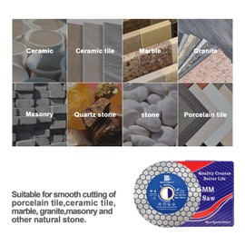 Diamond Granite Cutting Wheel 4 inch - BRSCHNITT 105mm Vacuum Brazed Angle Grinder Diamond Blade for Cutting Grinding Porcelain,Tile,Ceramic Tile Stone,Marble,Quartz,Granite