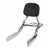 Harvards Chrome Sissybar Backrest with Luggage Rack Fits for Honda