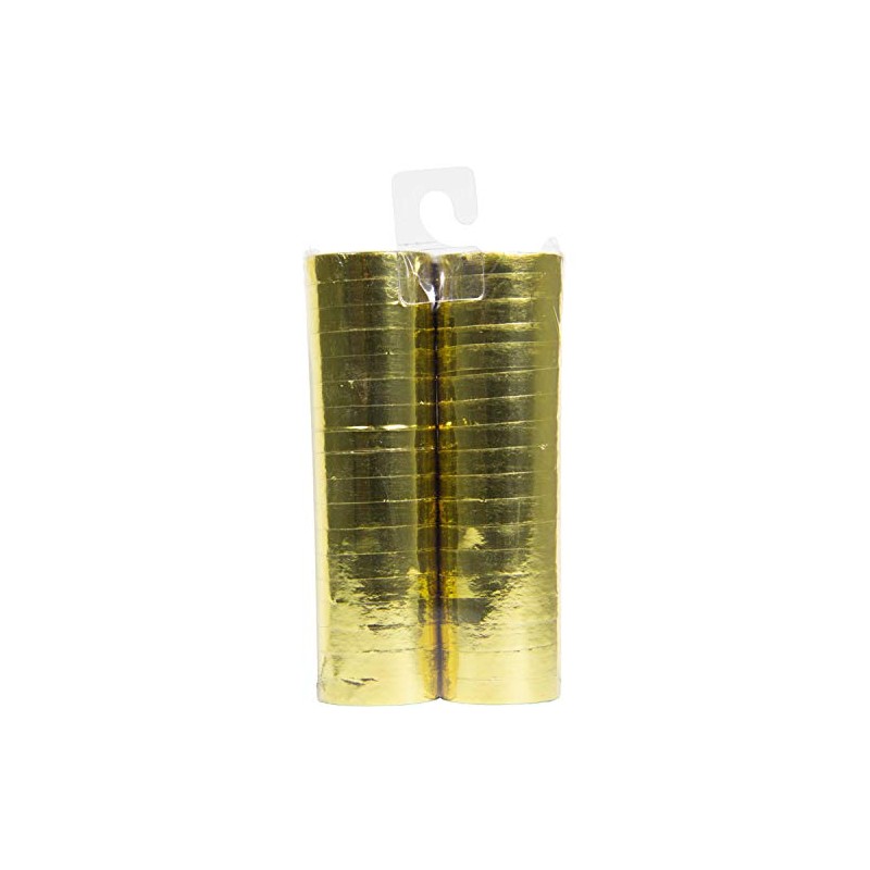 Folat - Serpentine metalliche color oro 4m - 2 pezzi