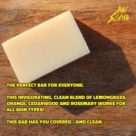 Dirt Slayer Lemongrass All Natural Soap Single Bar