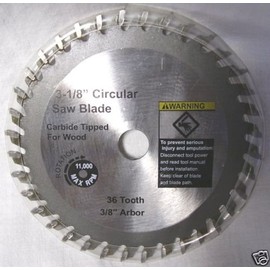 3-1/8" x 5/64" x 3/8" 36T Carbide Saw Blade for TruePower Mini-Miter Saw #805