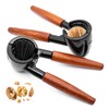 ZHIYUQL® Pack of 2 Nutcrackers Walnuts with Non-Slip Wooden Handle,