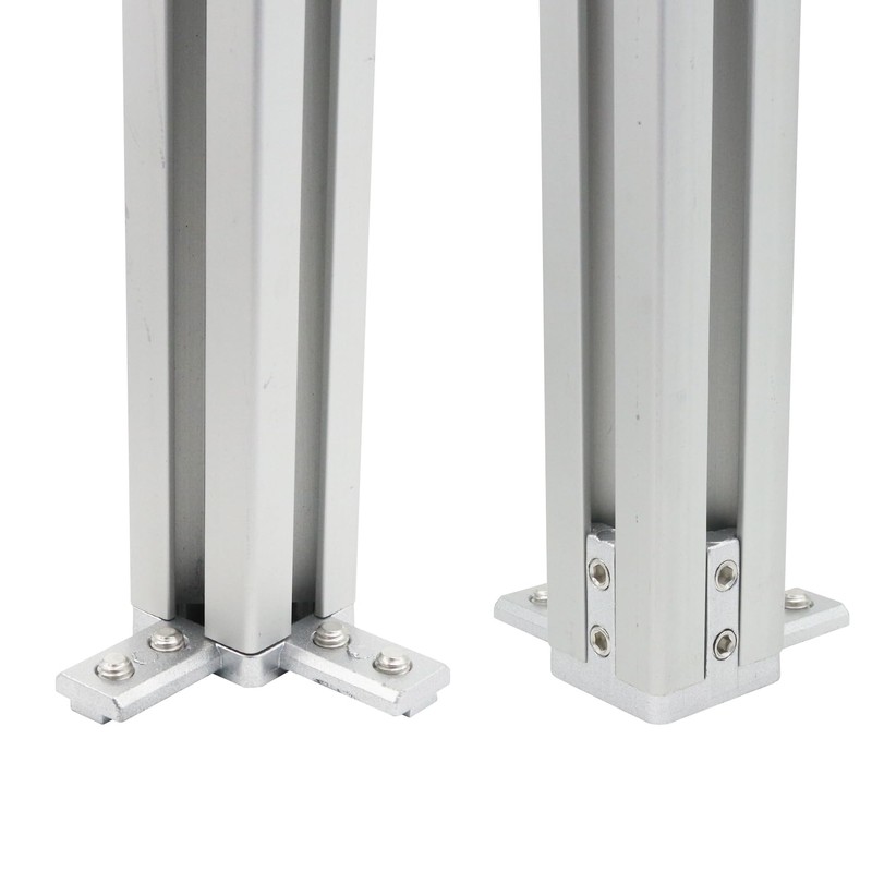 BLCCLOY 8Pcs 10 Series Aluminum Extrusion Profile Tri Bracket 3-Way