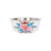 1x Cotton Pansy 14.5cm Hand-Painted Picnic Snack Bowl - Reusable