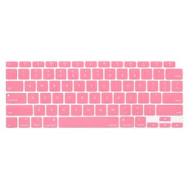 MOSISO Keyboard Cover Compatible with MacBook Air 13 inch 2022 2021 2020 Release A2337 M1 A2179 Retina Display with Touch ID Backlit Magic Keyboard, Waterproof Protective Silicone Skin, Pink