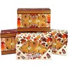 qiqee Thanksgiving Cookie Box with Window 9x6x2.5 inch 50Pcs Pastry