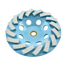 4.5" Diamond Grinding Wheels for Concrete or Masonry, 16 Turbo Segments, 30/40 Grit, Medium Bond, 7/8"-5/8" Arbor