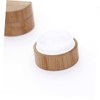 Vaguelly Bamboo Cream Travel Bottles Refillable Cosmetics Containers Safe Sealing