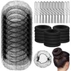 100pzs Red para Cabello, 50 pcs Ligas para Cabello, 50