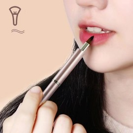Telescopic Lip Brush, Sliding Round Tube Makeup Brush, Portable, Easy to Carry, Extendable, For Lip Balm & Lipstick, Makeup Brush, High Quality Fiber Bristle, Easy to Use, Soft, Skin-friendly, For