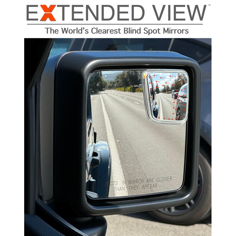 Custom Blind Spot Mirrors- Compatible with 2018-Present Jeep Wrangler |