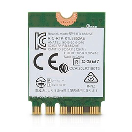 WiFi 6 RTL8852AE NGFF M.2 1800Mbps 802.11AX MU MIMO BT5.2 Tarjeta WiFi Inalámbrica para PC Portátiles Solo para 10 11