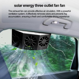 Car Window Exhaust Fan - Quiet Automotive Exhaust Fan,Multifunctional Exhaust Fans for Removes Odors, Car Window Fan for Prevents Fog Accumulation