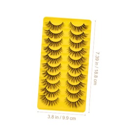 Healvian 10Pairs Cat Eye False Eyelash Strips DIY Flexible Fake Lashes for Bigger Easy to Apply Comfortable Material for Women