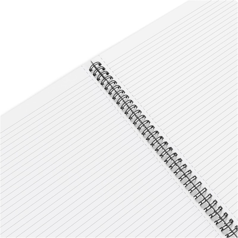 TRU RED Large Soft Cover Ruled Notebook, Black, 3/Pack