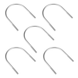 sourcing map U-Bolts 3"(77mm) Inner Width 304 Stainless Steel M6 U-Bolt Fastener for 76mm Pipe Dia 5pcs