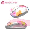 Uiosmuph M101 Wireless Mouse, PC Wireless Mouse, Cute Silent Wireless