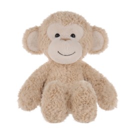 Apricot Lamb Monkey Plush Toys for Children, Soft Cute Cuddly Toy for Baby Girls and Boys, Fluffy Happy Monkey Monkey 23 cm