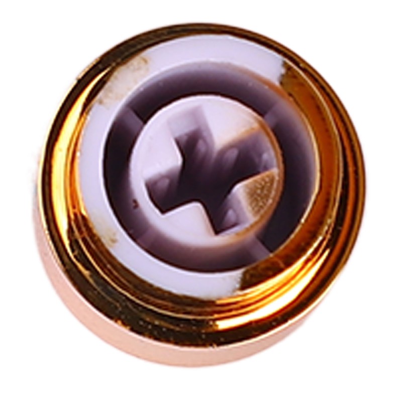 10PCS Electric Guitar Pickup Switch Tip Gold Round Retro Plastic