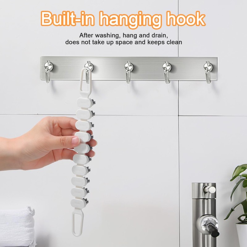 4PCS Flexible Scrub Brush for Cleaning Bathroom and Kitchen Bendable