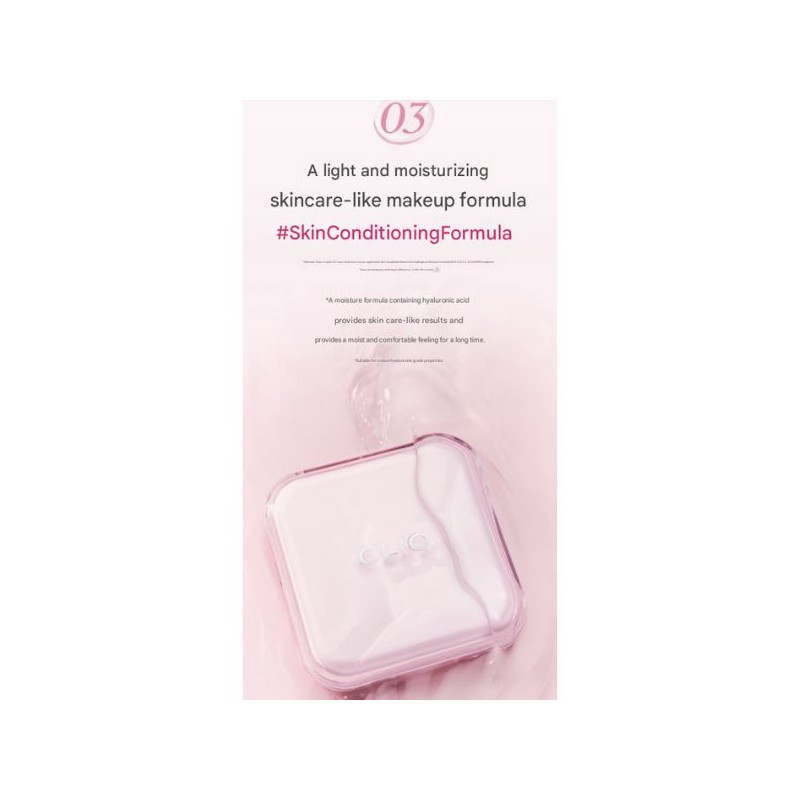 CLIO Kill Cover Mesh Glow Essential Cushion 15g*2ea, Color:19C Light