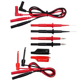 AIDETEK 2 sets Electronic Test Lead Kit for FLUKE Multimeter Tester CATII 1000V TLP20157