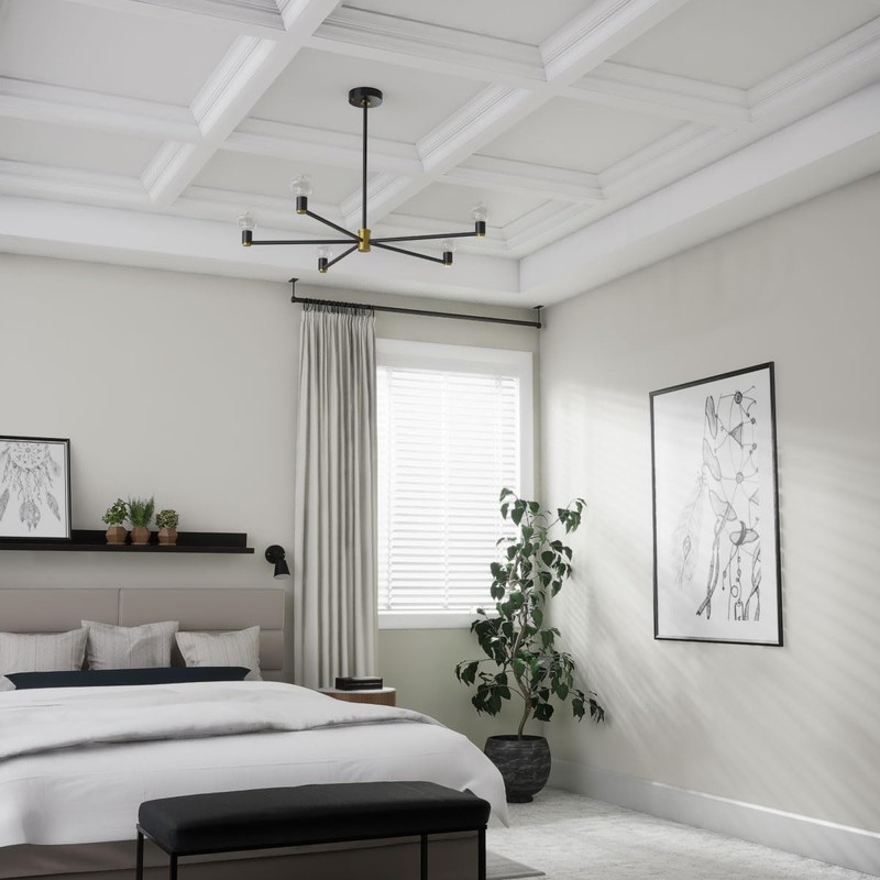 Ekena Millwork CC08ICI04X20X20DE Inner Cross Intersection for 8" Deluxe Coffered