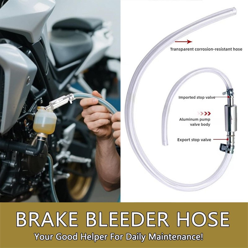 CHEVIXOR Brake Bleeder Hose - One Way Check Valve Tube