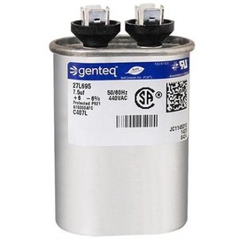 GE 97F9036-7.5 uf MFD 440 Volt VAC Genteq Replacement Oval Run Capacitor