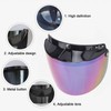 Motorcycle Helmet Lens Metal Button Removable UV Protection Adjustable Motorbike