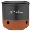 Ladelle Eco Garlic Jar Charcoal