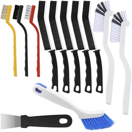Crevice Cleaning Brush 12Pcs, Hard Bristle Deep Cleaning Brushes Supplies for Household use, Kitchen, Bathroom, Corner, Grout, Sink, Cup, Teapot, Bottle, Blender
