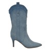 Guess Women's WURLIE Mid Calf Boot, Medium Blue Denim 420,