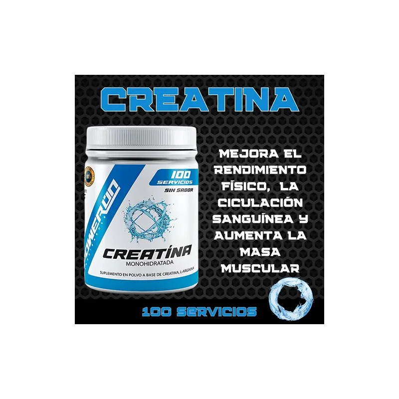 Creatina Monohidratada Power On 100 Servs 500g