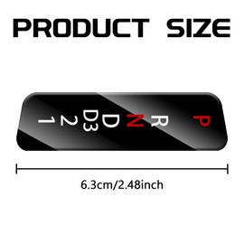 QKYS 1PCS Console Gear Stick Selector Display Panel Trim, #54721 TB0 A Gear Shift Stick Selector Display Position Repair Panel Fits for Honda Accord Crosstour 8Th 2008-2013 Accessories