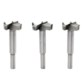 Forstner Drill Bit Set (20mm, 21mm, 22mm Dia) Hole Saw Drill Bit 7mm Round Shank Hinge Plywood Wood Cutting Accessories