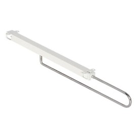 Häfele 805.12 Clothes Hanging Rail Extendible with Sliding Guide Can Be Screwed Under a Wardrobe Shelf, 350 mm