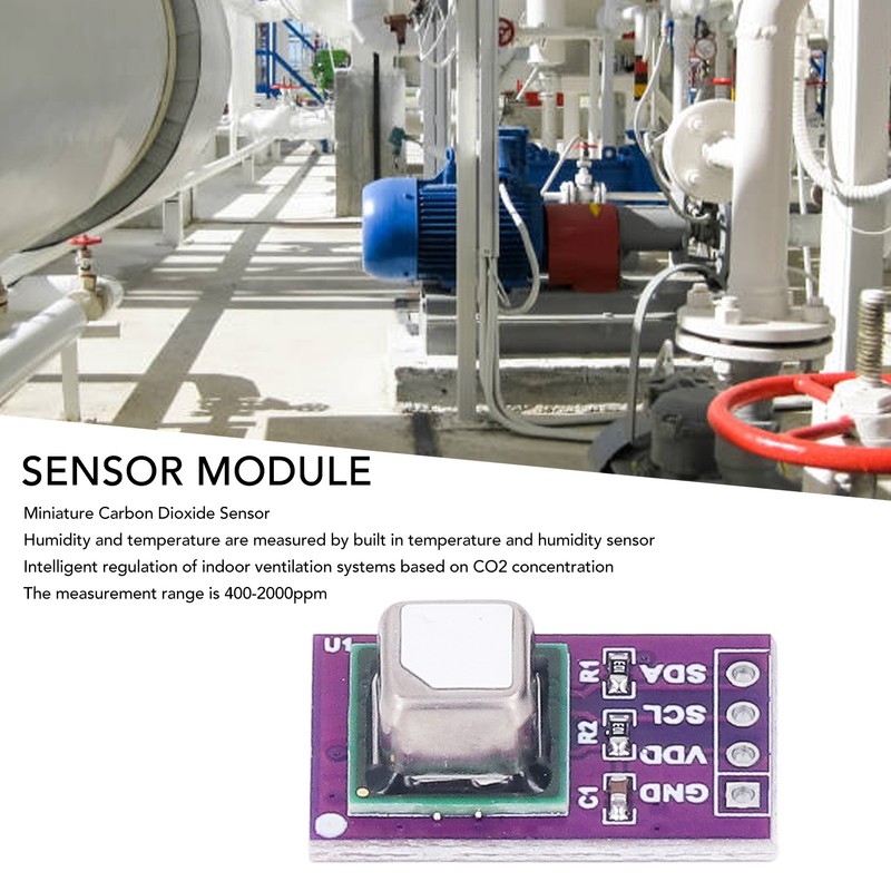 Carbon Dioxide Monitor Sensor Module 2 in 1 Accurate Mini