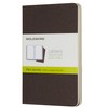 Moleskine CH013P2 Pocket Plain Cahier Journal - Coffee Brown (Pack