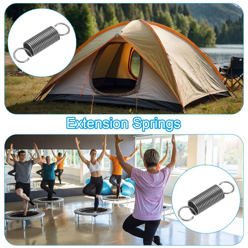 PATIKIL 延長バネ 2個 ワイヤー径 0.04" 外径 0.4" 自由長 1.6" スプリングスチール