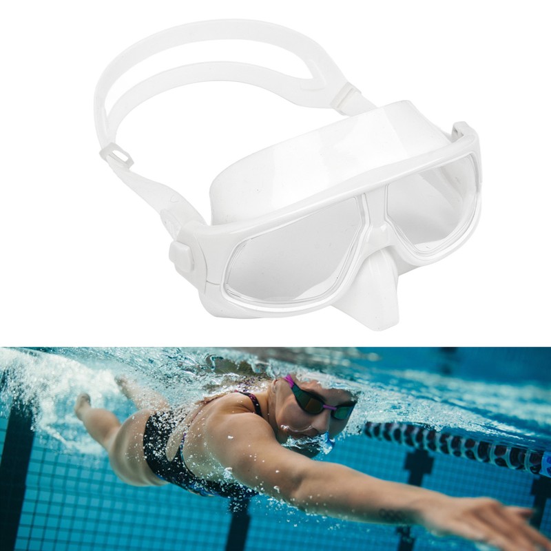Diving Goggles Dual Use PC Silicone Antifog Waterproof Scuba Diving