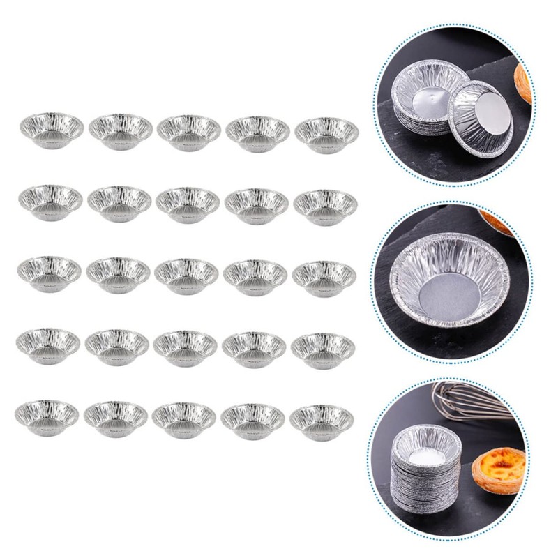 LABRIMP 200 Pcs Egg Tart Mold Pie Baking Dish with