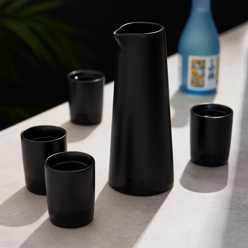 Viski Harrison Sake Gift Set, Pitcher and Tumbler set for