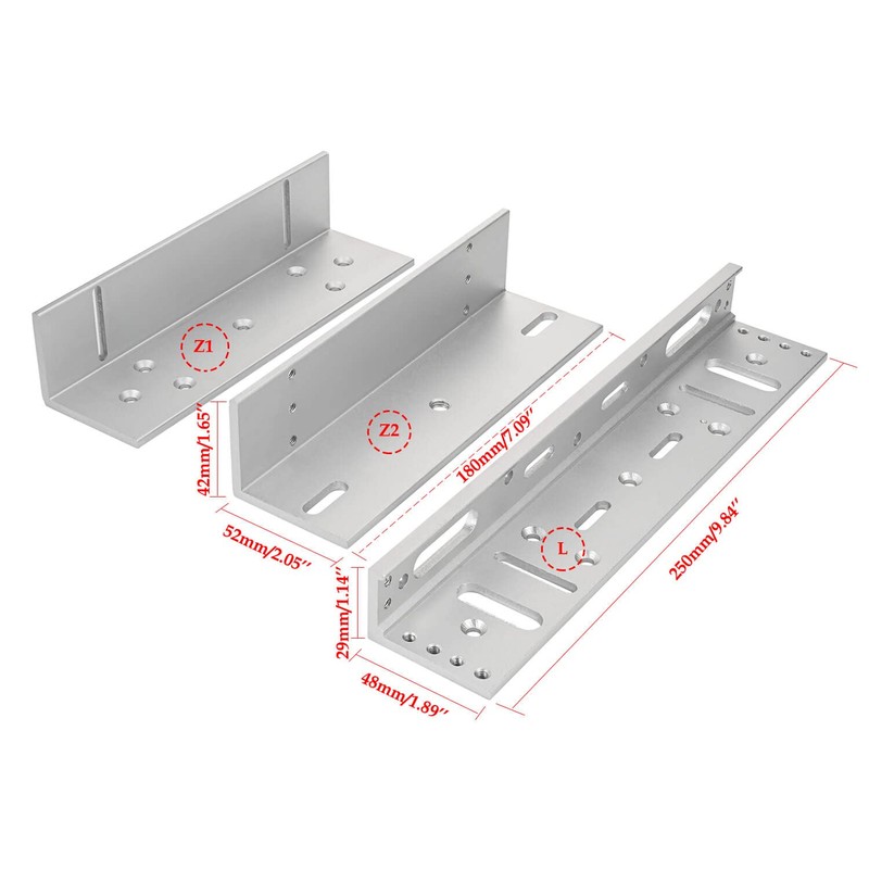 Electric Magnetic Door Lock with Z and L Bracket Outdoor
