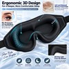 3D Sleep Eye Mask for Light Blocking – Contoured Eye